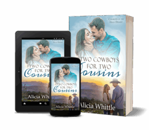 Two Cowboys for Two Cousins by author Alicia Whittle